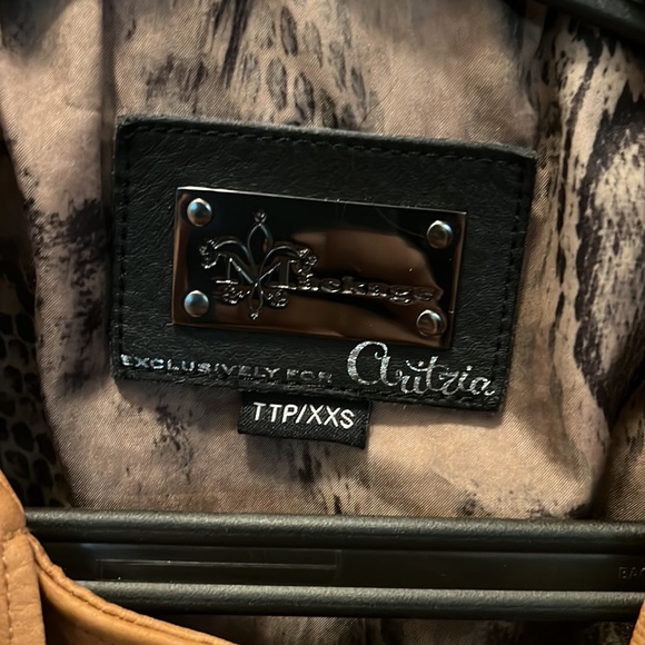 Aritzia Mackage tan leather jacket Xxs - Picture 2 of 7